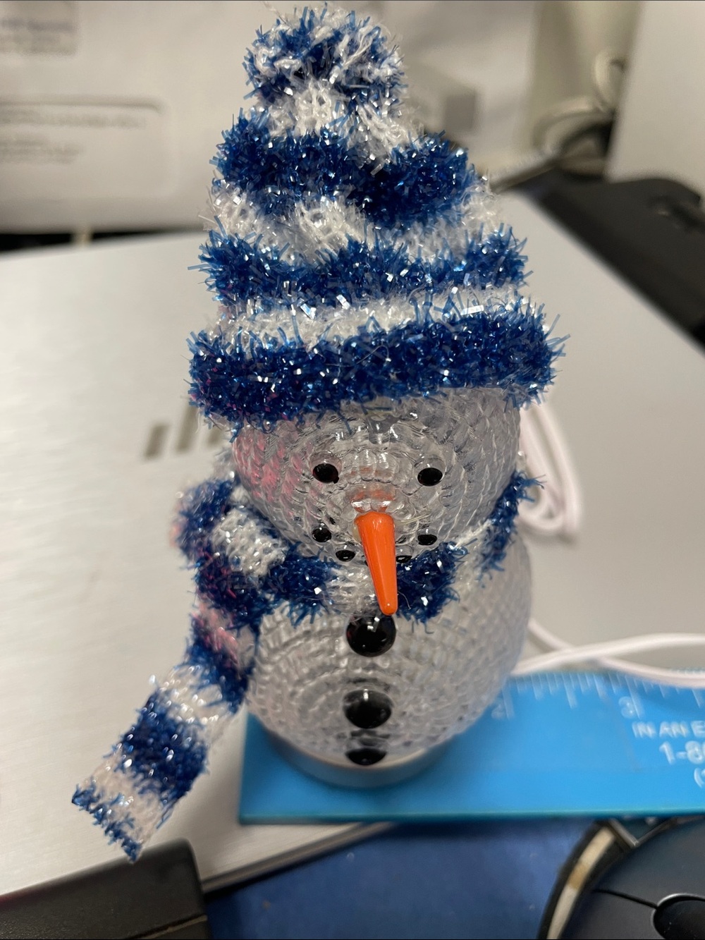 Mini USB LED decor light, snowman Light USB Color Changing Xmas Decor